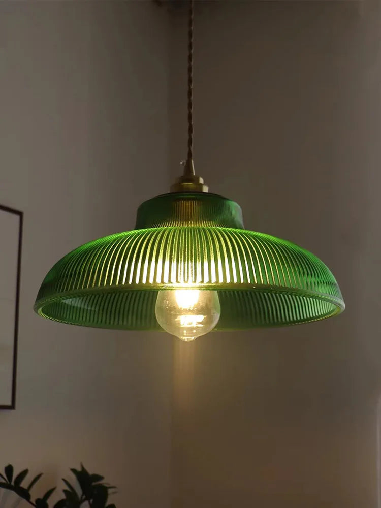 LED Vintage Hanglamp Groen Glas – Stijlvol en Duurzaam