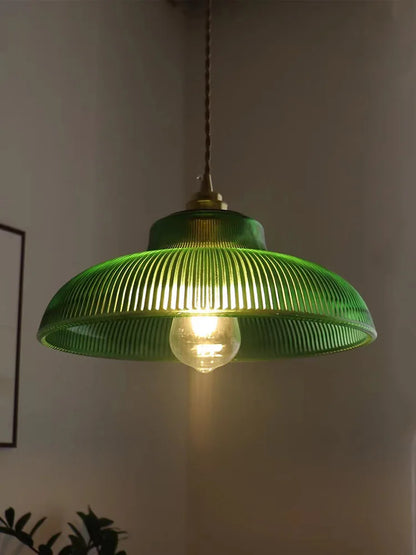 LED Vintage Hanglamp Groen Glas – Stijlvol en Duurzaam