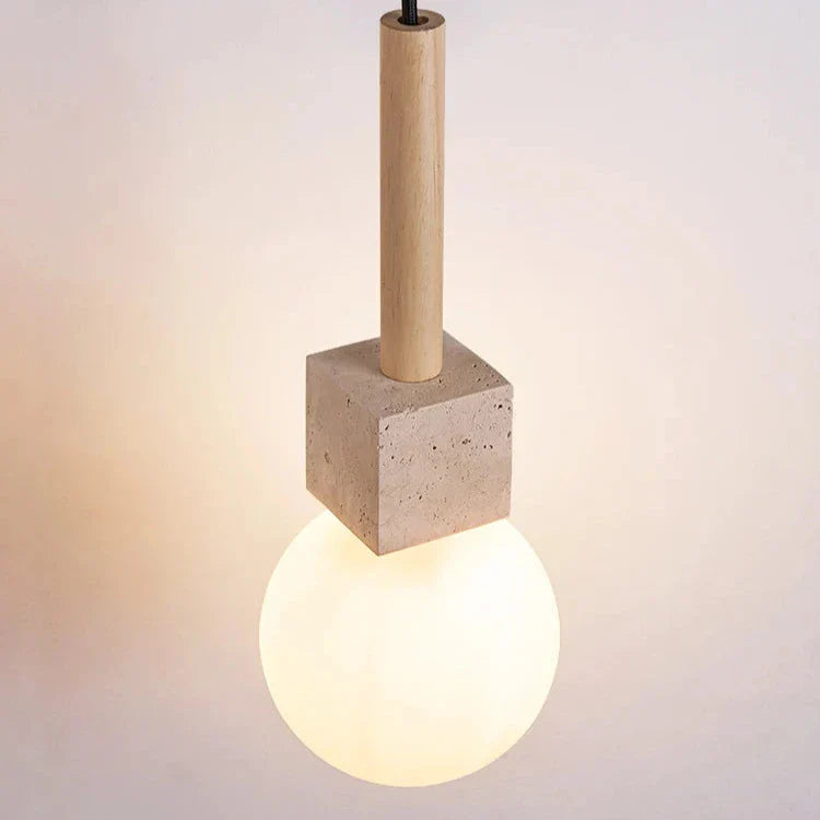 Moderne Travertin LED Hanglamp