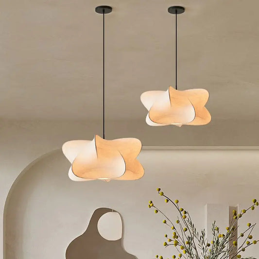 Japanse Zijden Hanglamp - Wabi Sabi Design-Lamps-De Bazelaar