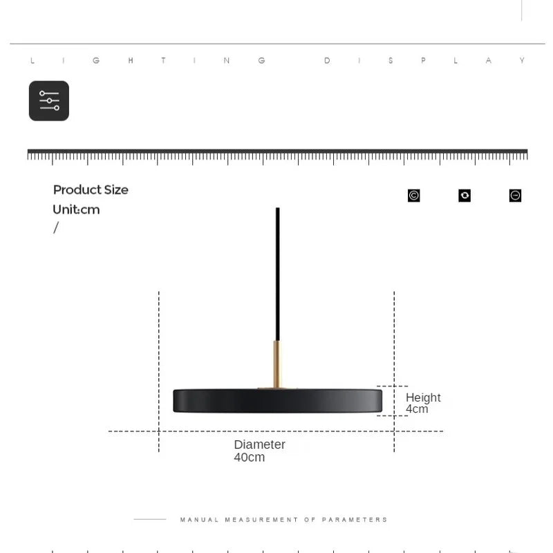 MetalGlow - Lampe suspendue LED en métal OVNI