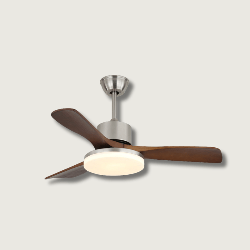 LuxeBreeze Houten Plafondventilator met Licht