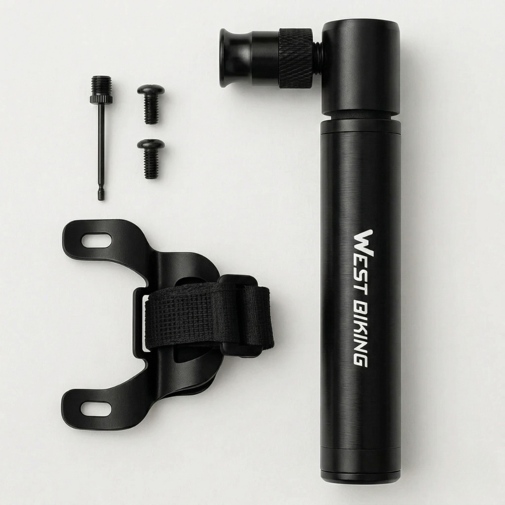 Fietspomp mini draagbaar compact licht snel opblazen