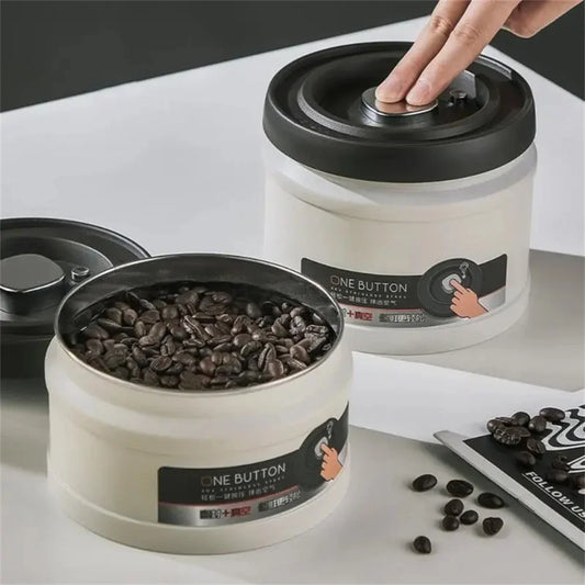 Vacuüm Verzegelde Koffieopslagcontainer - Versheid Behouden - Ideaal voor Koffieliefhebbers-Coffee & Tea-De Bazelaar