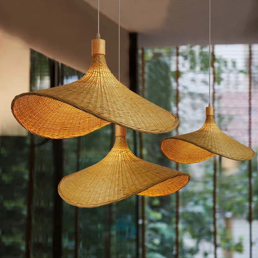 Hanglamp van Bamboe – Natuurlijke Elegantie en Warm Licht-light decor-De Bazelaar