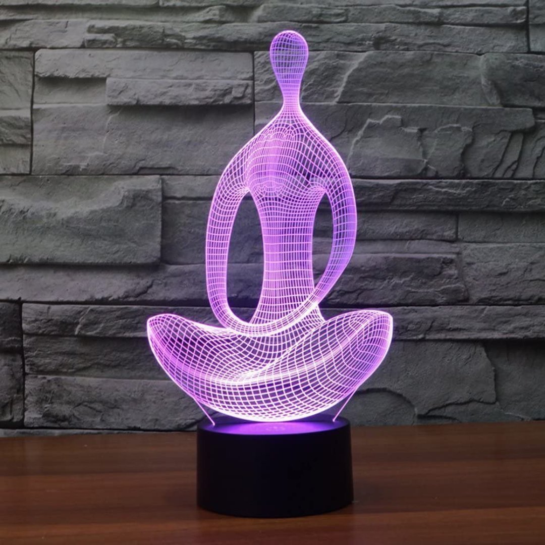 Yoga Meditation 3D LED Lamp