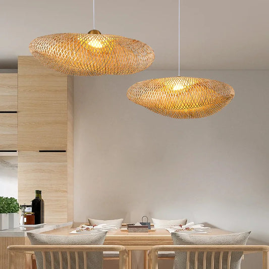 Handgemaakte Rotan Kroonluchter NatureLicht-light decor-De Bazelaar