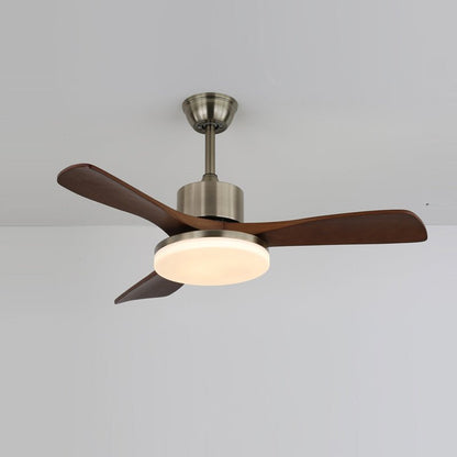 LuxeBreeze Houten Plafondventilator met Licht