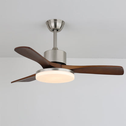 LuxeBreeze Houten Plafondventilator met Licht