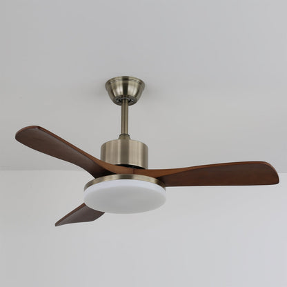 LuxeBreeze Houten Plafondventilator met Licht