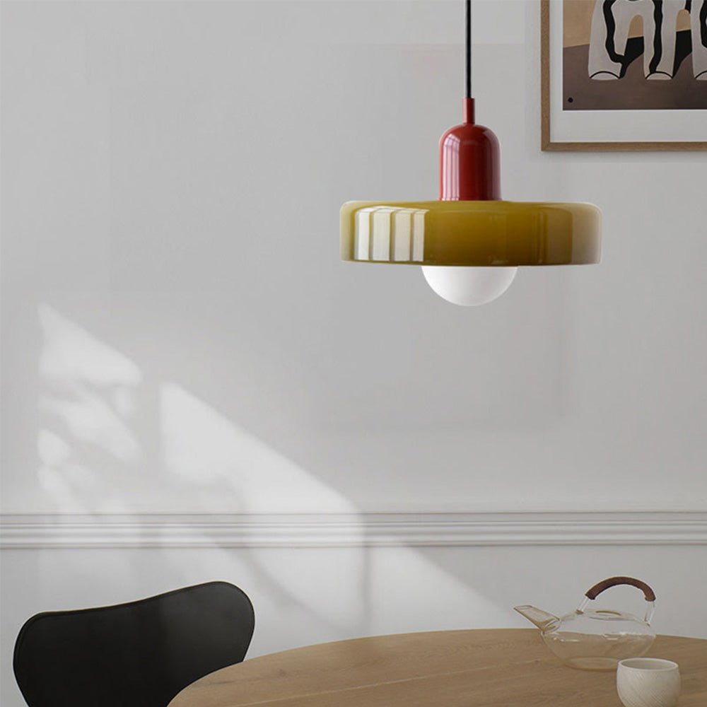 Bauhaus Hanglamp | Gekleurd Glas - #Bauhaus Hanglamp | Gekleurd GlasDe Bazelaar