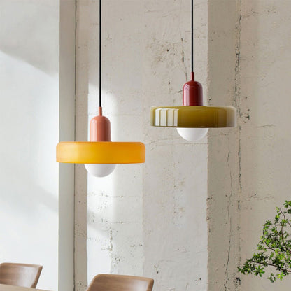 Bauhaus Hanglamp | Gekleurd Glas - #Bauhaus Hanglamp | Gekleurd GlasDe Bazelaar