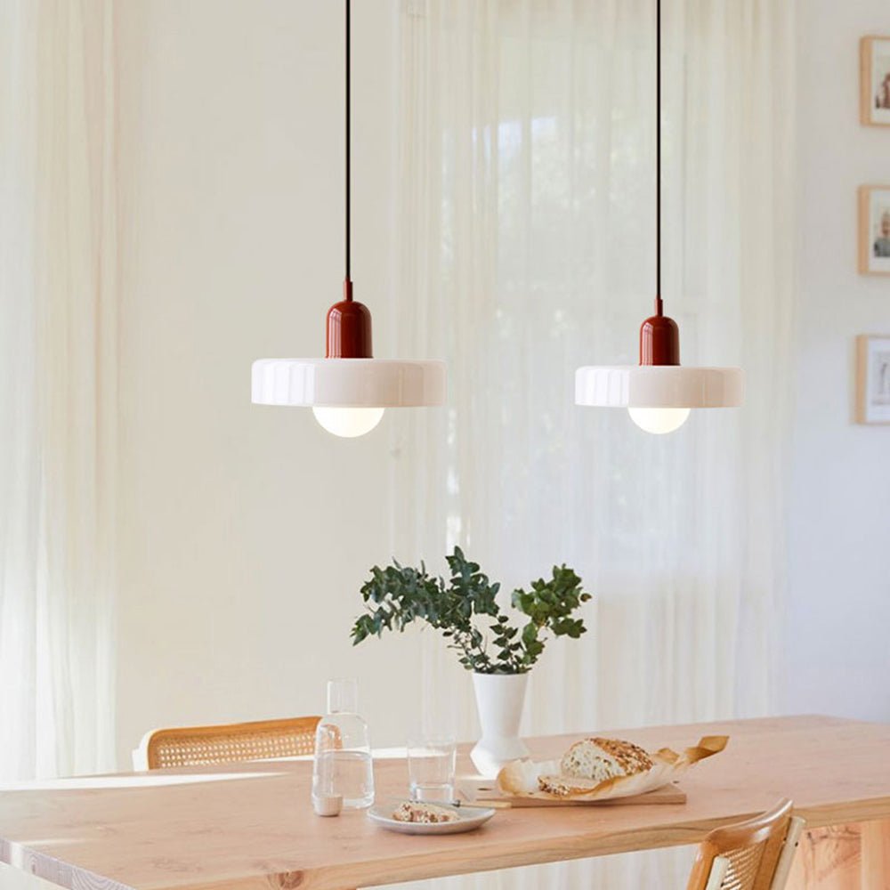 Bauhaus Hanglamp | Gekleurd Glas - #Bauhaus Hanglamp | Gekleurd GlasDe Bazelaar