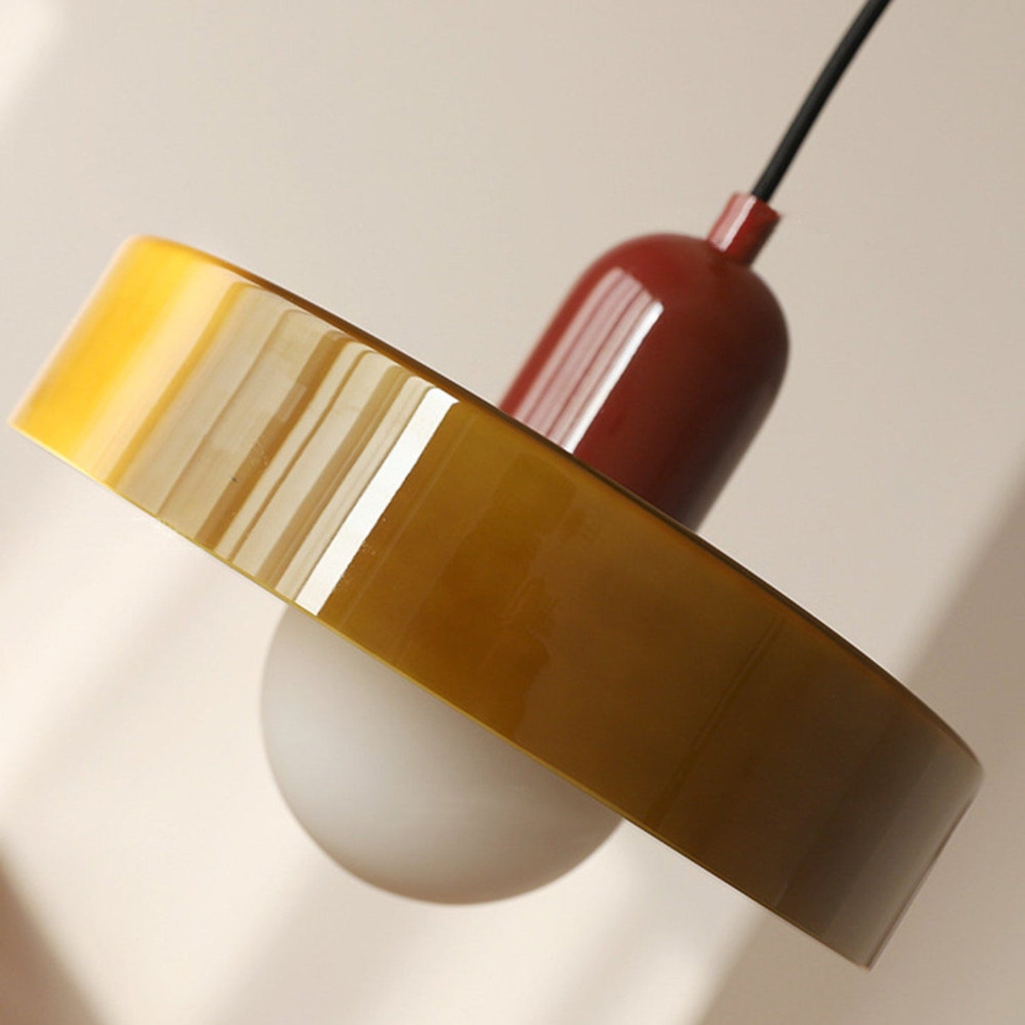 Bauhaus Hanglamp | Gekleurd Glas - #Bauhaus Hanglamp | Gekleurd GlasDe Bazelaar