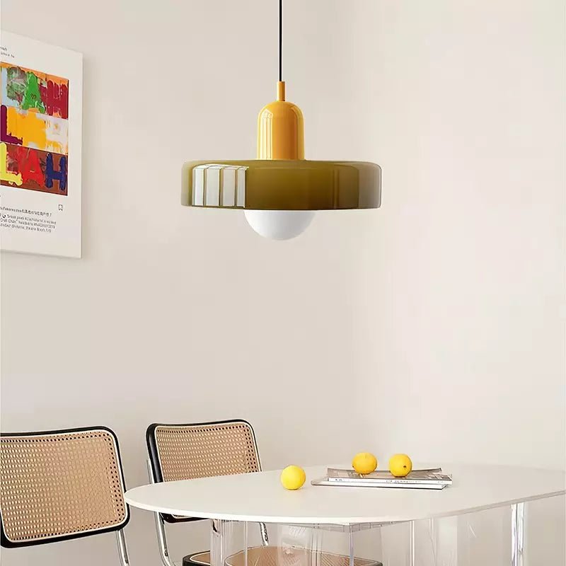 Bauhaus Hanglamp | Gekleurd Glas - #Bauhaus Hanglamp | Gekleurd GlasDe Bazelaar