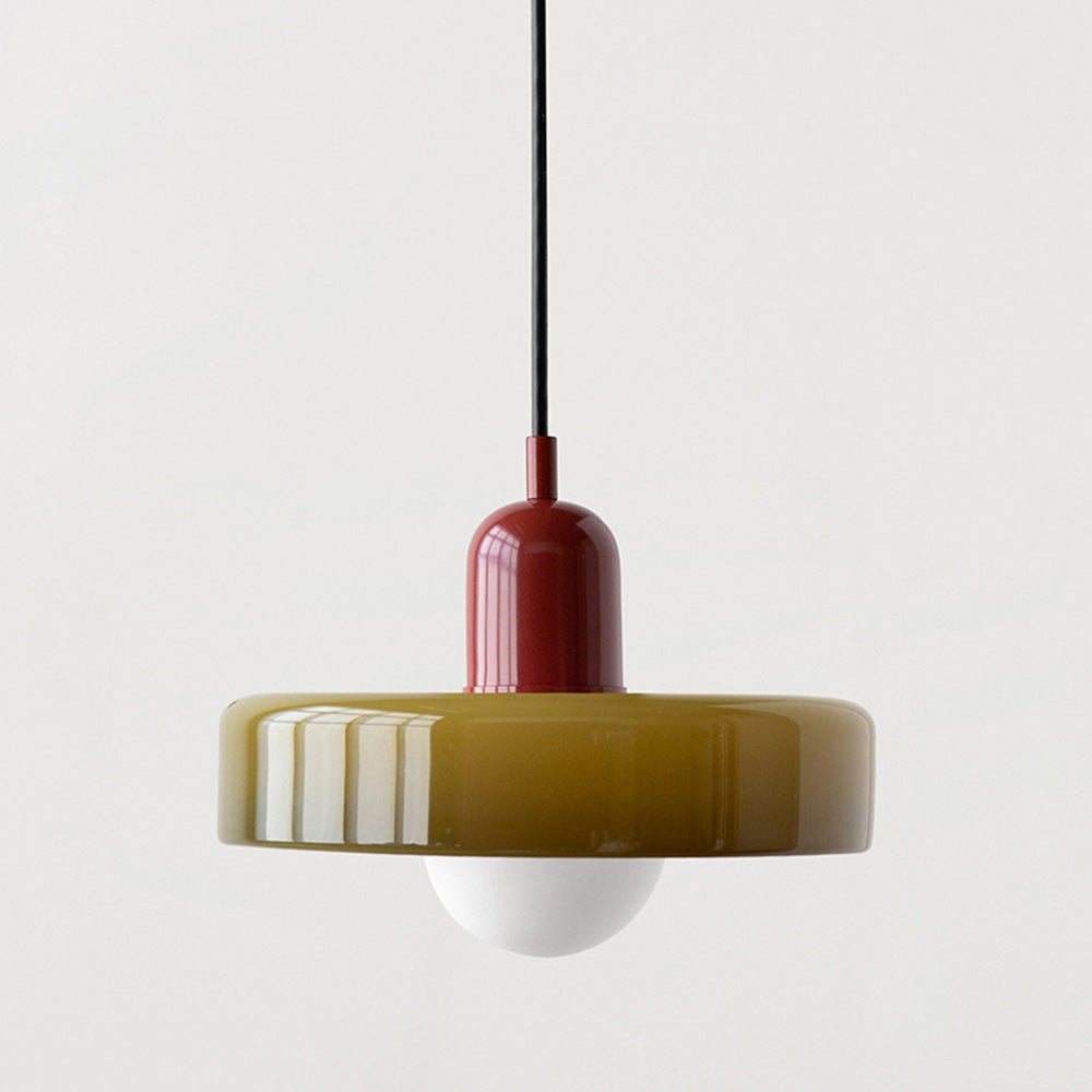 Bauhaus Hanglamp | Gekleurd Glas - #Bauhaus Hanglamp | Gekleurd GlasDe Bazelaar