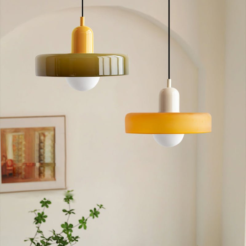 Bauhaus Hanglamp | Gekleurd Glas - #Bauhaus Hanglamp | Gekleurd GlasDe Bazelaar