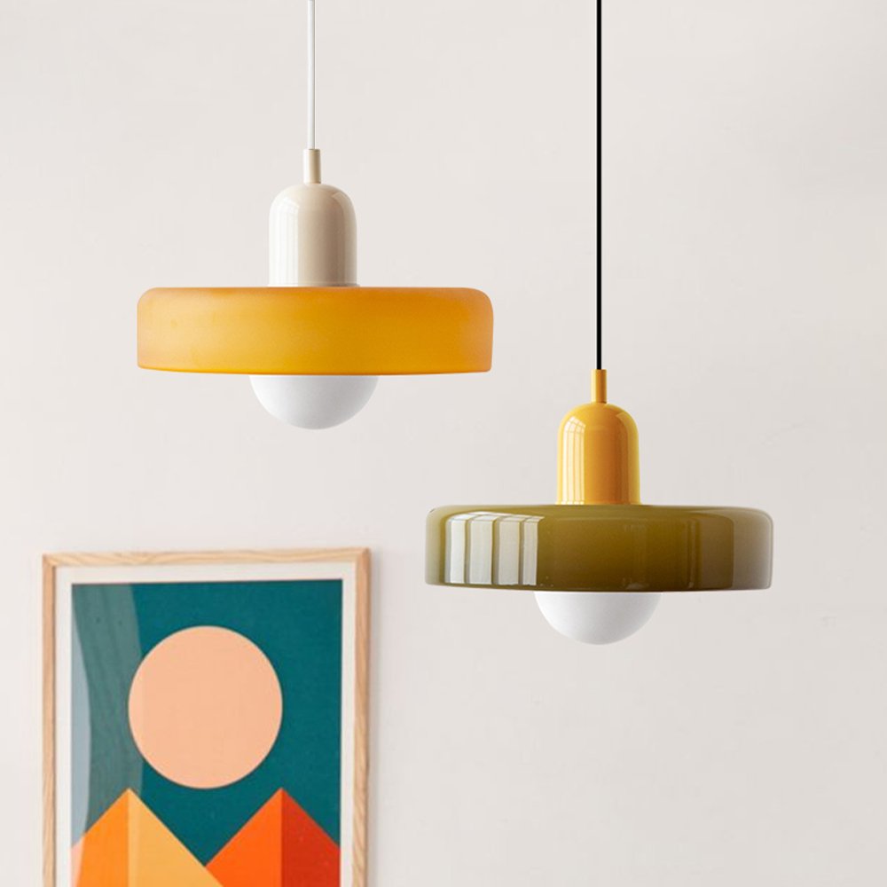 Bauhaus Hanglamp | Gekleurd Glas - #Bauhaus Hanglamp | Gekleurd GlasDe Bazelaar