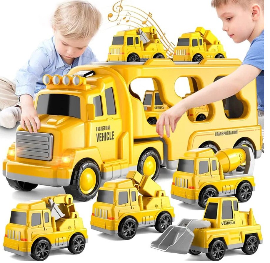 BigTrucks™ | Kindervrachtwagenset incl. 6 GRATIS extra voertuigen! - #BigTrucks™ | Kindervrachtwagenset incl. 6 GRATIS extra voertuigen!De Bazelaar