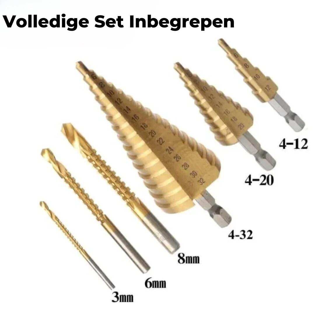 Boorset | Titanium Plating (6 stuks) - #Boorset | Titanium Plating (6 stuks)De Bazelaar