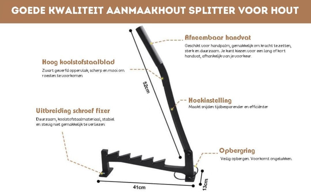 Brandhout Aanmaaksplitter | Wandgemonteerd - #Brandhout Aanmaaksplitter | WandgemonteerdDe Bazelaar