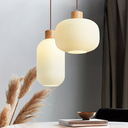 Vintage Houten LED Hanglamp – Warmte en Stijl voor Elk Interieur