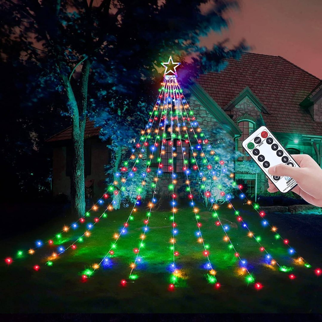 Outdoor kerstboom LED Lichtshow