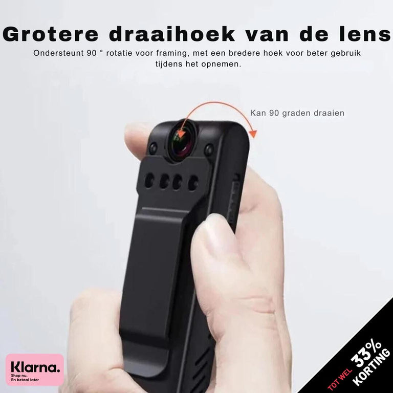 Clip Cam | Mini Full HD 1080P Videorecorder - #Clip Cam | Mini Full HD 1080P VideorecorderDe Bazelaar