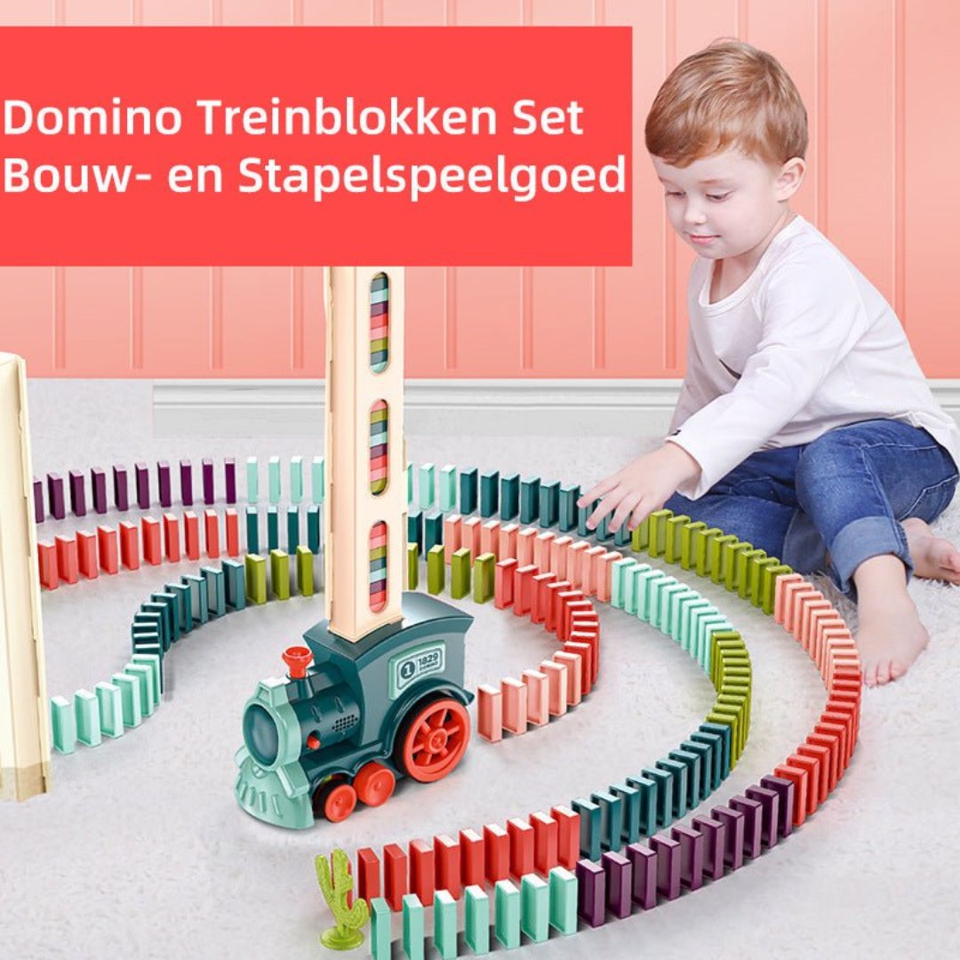 Domino trein blokken set - #Domino trein blokken setDe Bazelaar