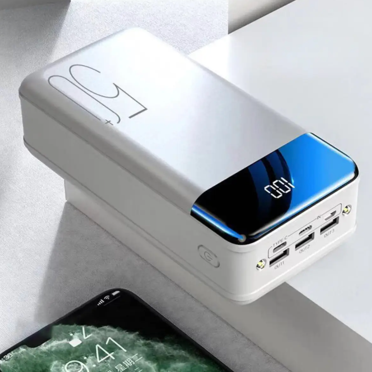 Power bank 50000mAh | Snel opladen, grote capaciteit | Apparaten