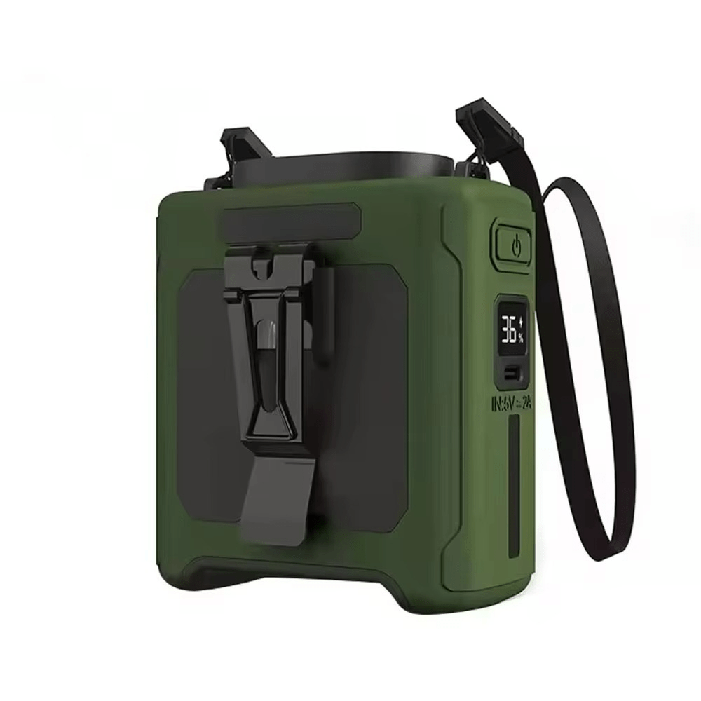 Draagbare Heupventilator met Powerbank en Zaklamp