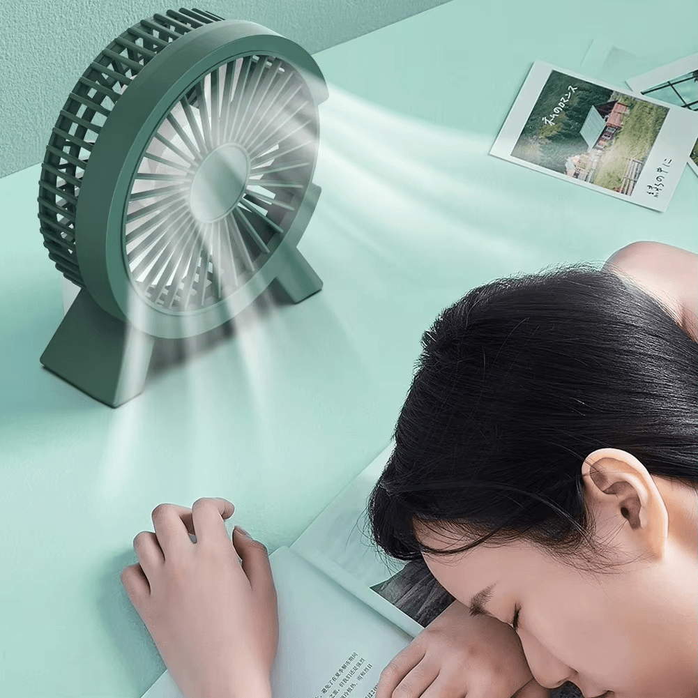 Mini Elektrische Draagbare Oplaadbare en Stille Ventilator