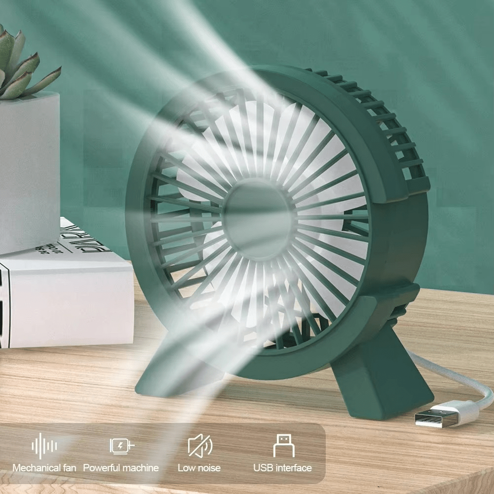 Mini Elektrische Draagbare Oplaadbare en Stille Ventilator