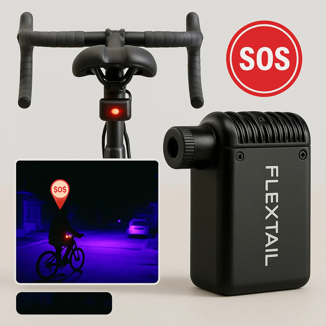 Fietspomp met dubbele ventiel tot 100 PSI
