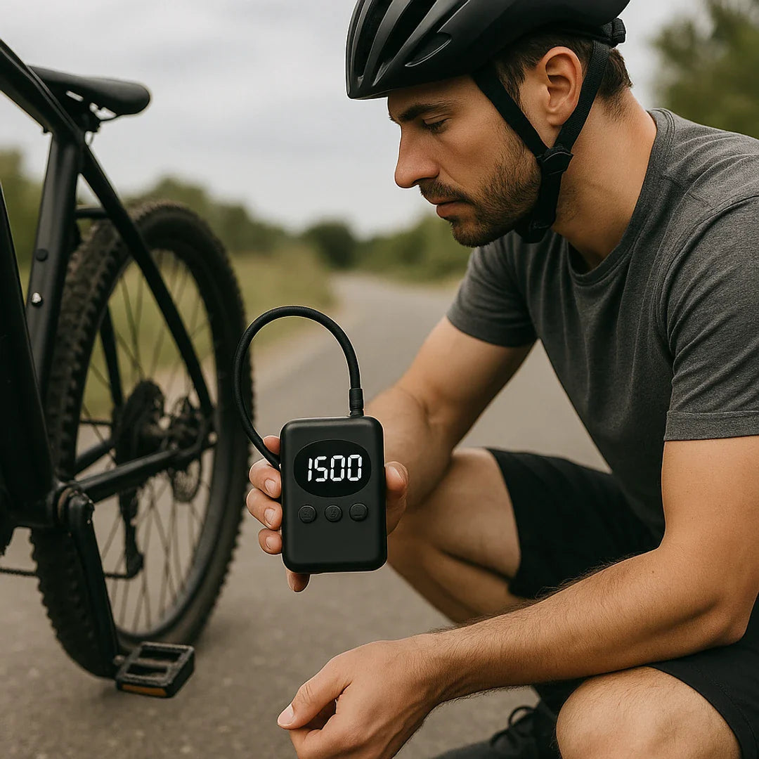 Mini elektrische pomp voor fiets draagbaar Presta Schrader oplaadbaar
