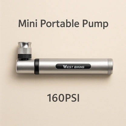 Fietspomp mini draagbaar compact licht snel opblazen