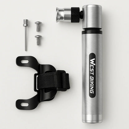 Fietspomp mini draagbaar compact licht snel opblazen