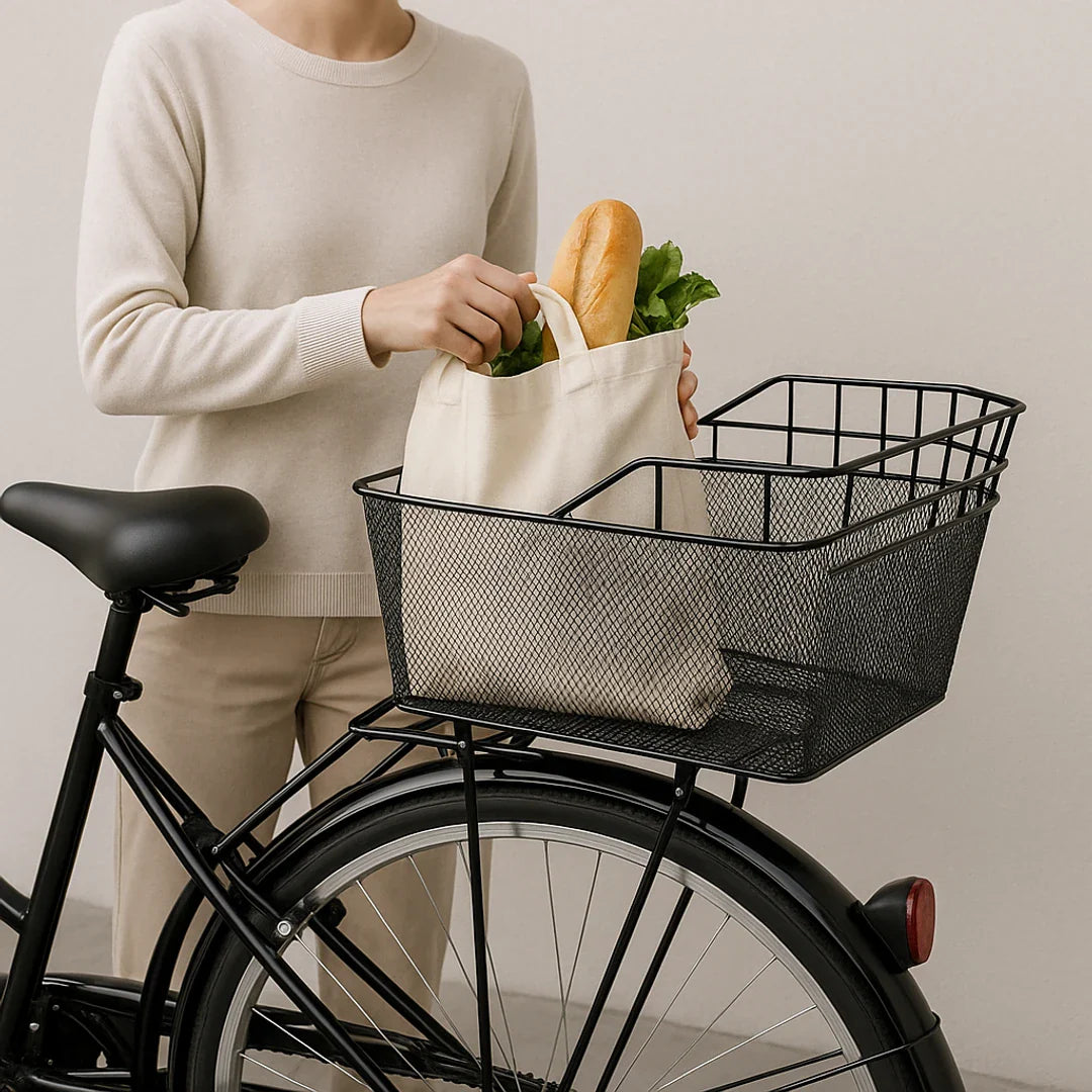 Fietsmand achter grote capaciteit waterdicht laadnet robuust