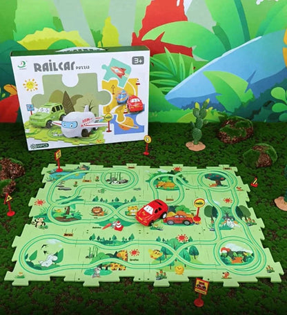 Educatieve Puzzel Spoor | Auto Speelset - #Educatieve Puzzel Spoor | Auto SpeelsetDe Bazelaar