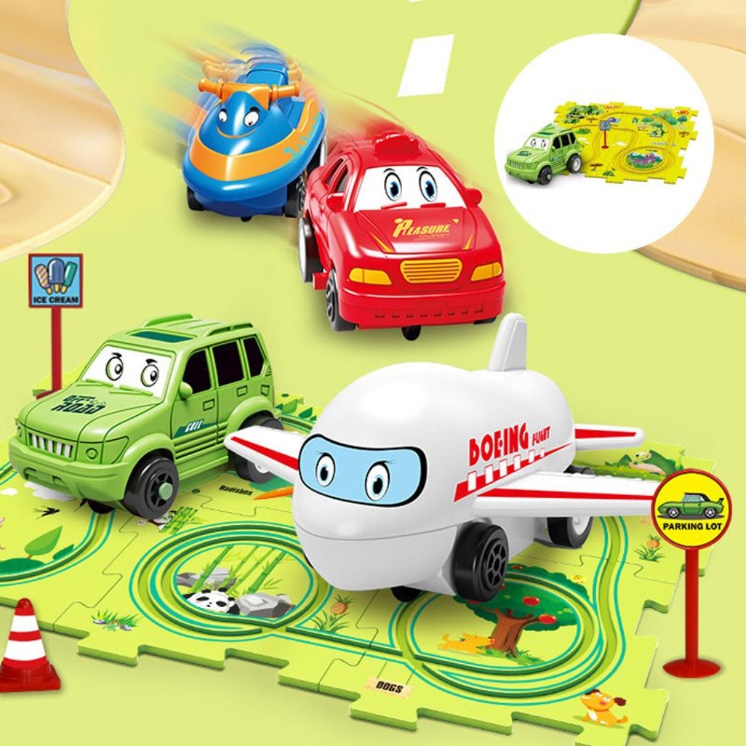 Educatieve Puzzel Spoor | Auto Speelset - #Educatieve Puzzel Spoor | Auto SpeelsetDe Bazelaar