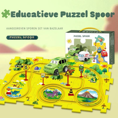 Educatieve Puzzel Spoor | Auto Speelset - #Educatieve Puzzel Spoor | Auto SpeelsetDe Bazelaar