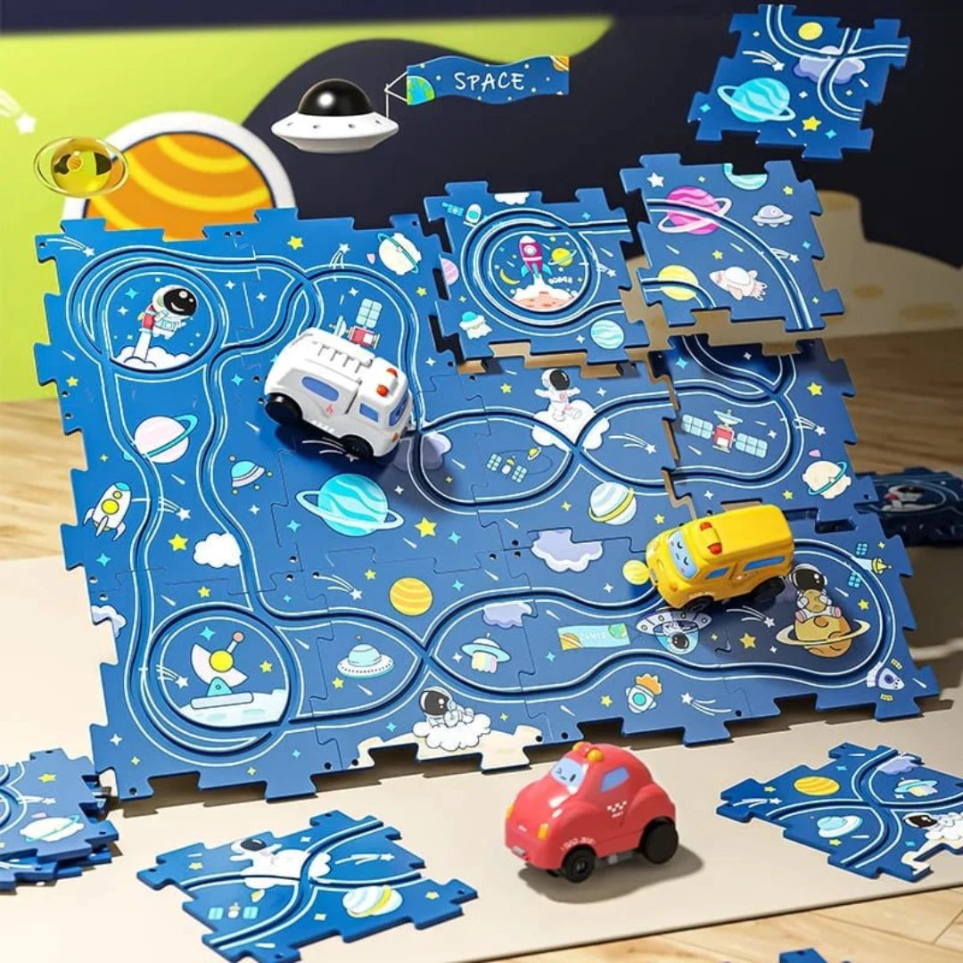 Educatieve Puzzel Spoor | Auto Speelset - #Educatieve Puzzel Spoor | Auto SpeelsetDe Bazelaar