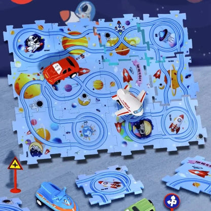 Educatieve Puzzel Spoor | Auto Speelset - #Educatieve Puzzel Spoor | Auto SpeelsetDe Bazelaar