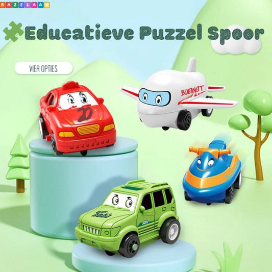 Educatieve Puzzel Spoor | Auto Speelset - #Educatieve Puzzel Spoor | Auto SpeelsetDe Bazelaar