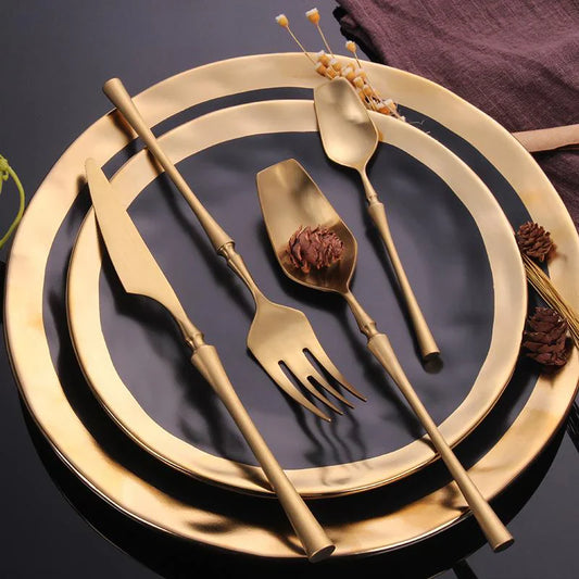 Egyptisch Geïnspireerd Bestekset - Elegantie & Duurzaamheid voor Eettafel-Cutlery Sets-De Bazelaar