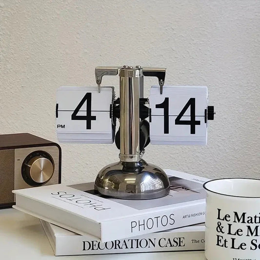Elegante Flip Klok - Retro Design - Moderne Tijdweergave-Wall Clocks-De Bazelaar