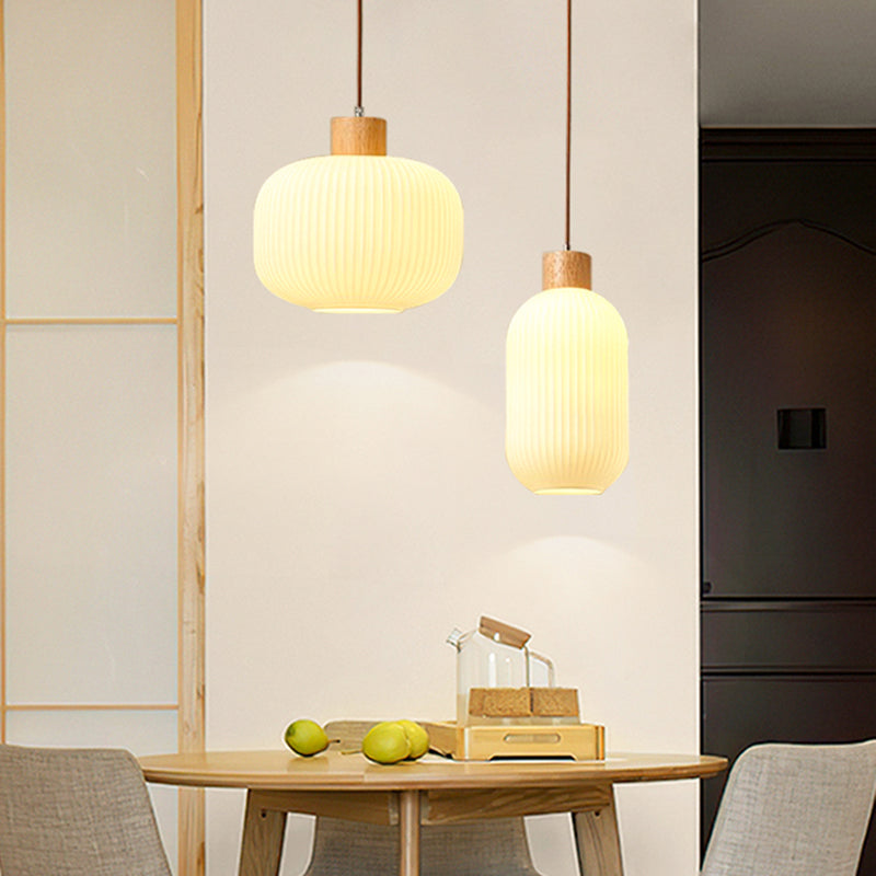 Vintage Houten LED Hanglamp – Warmte en Stijl voor Elk Interieur