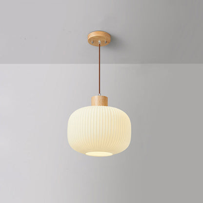 Vintage Houten LED Hanglamp – Warmte en Stijl voor Elk Interieur