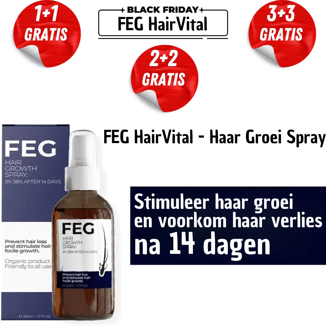 FEG HairVital | 1 + 1 Gratis! - #FEG HairVital | 1 + 1 Gratis!De Bazelaar