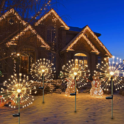 Zonne-LED Vuurwerk Tuinverlichting